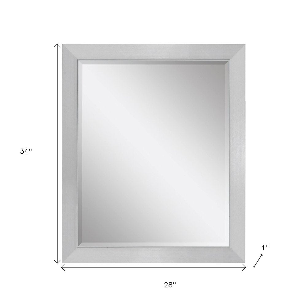 34" Silver Framed Accent Mirror — view 4