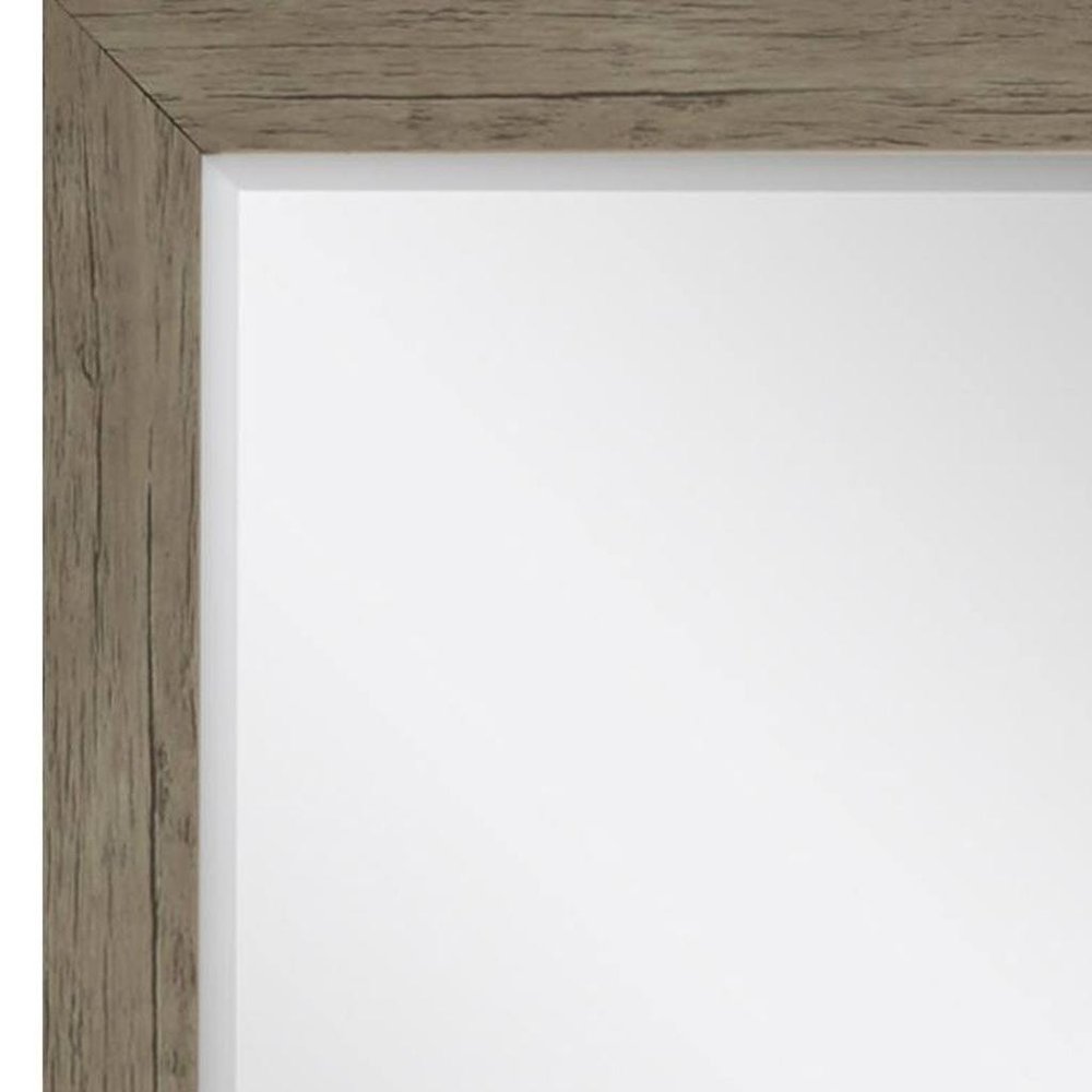 31" Light Brown Framed Accent Mirror — view 3