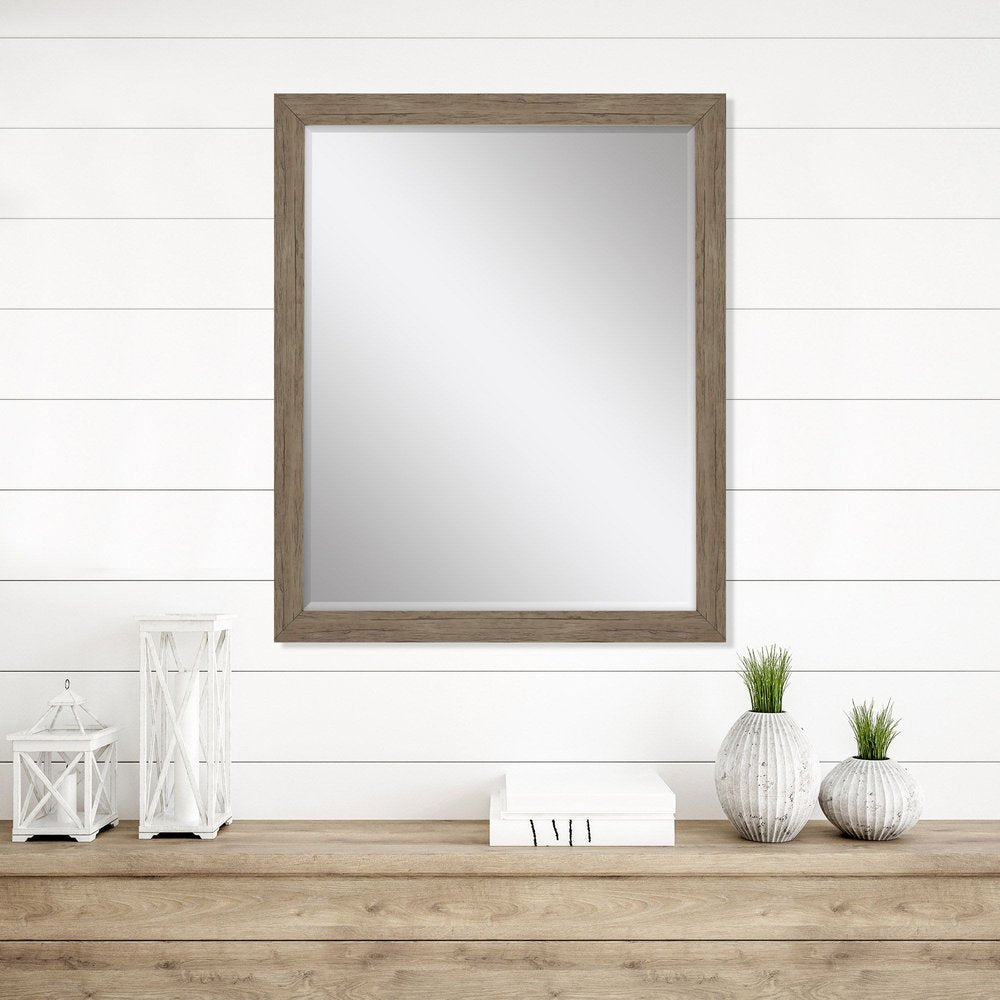 33" Light Brown Framed Accent Mirror — view 2