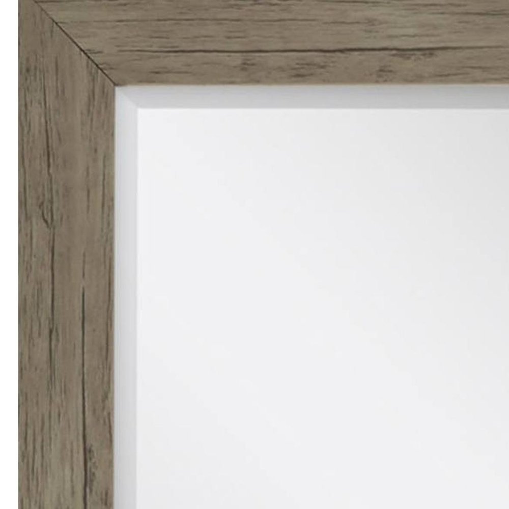 33" Light Brown Framed Accent Mirror — view 4