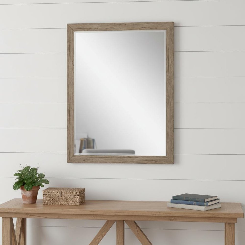 33" Light Brown Framed Accent Mirror — view 7