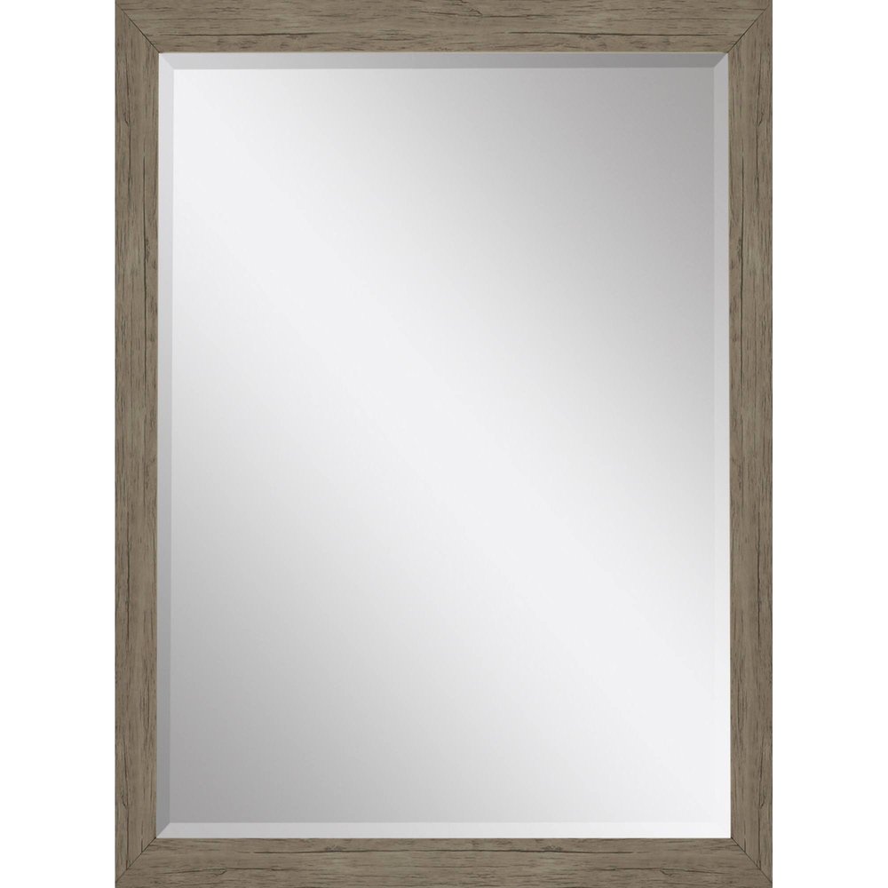 39" Light Brown Framed Accent Mirror — view 1