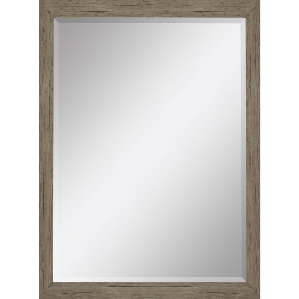 39" Light Brown Framed Accent Mirror — view 3