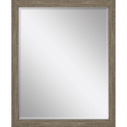 43" Light Brown Framed Accent Mirror