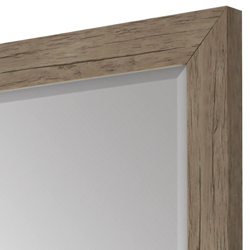 43" Light Brown Framed Accent Mirror — view 3