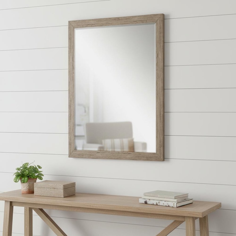 43" Light Brown Framed Accent Mirror — view 5