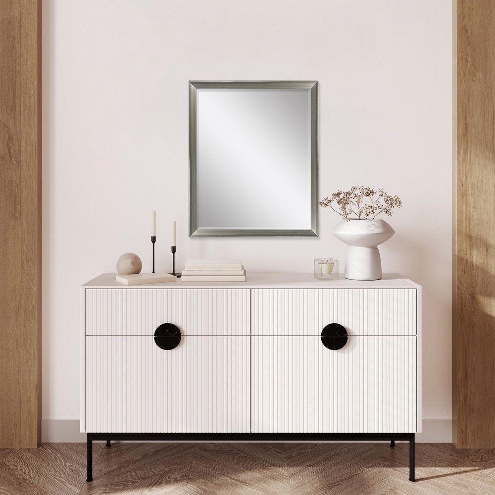 44" White Framed Accent Mirror — view 2