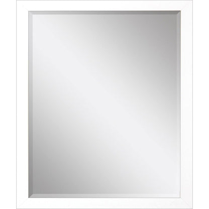 31" White Framed Accent Mirror