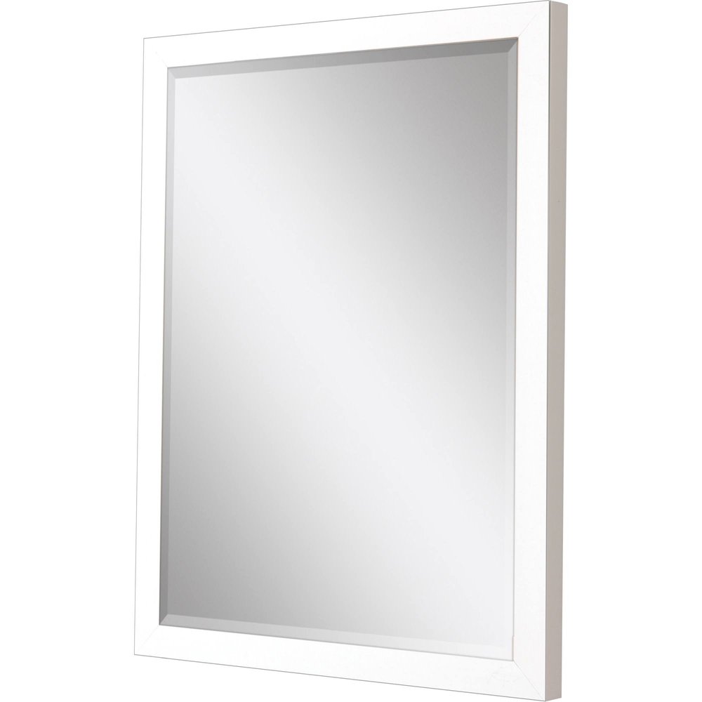 31" White Framed Accent Mirror — view 2
