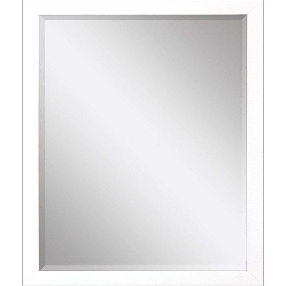 33" White Framed Accent Mirror — view 1