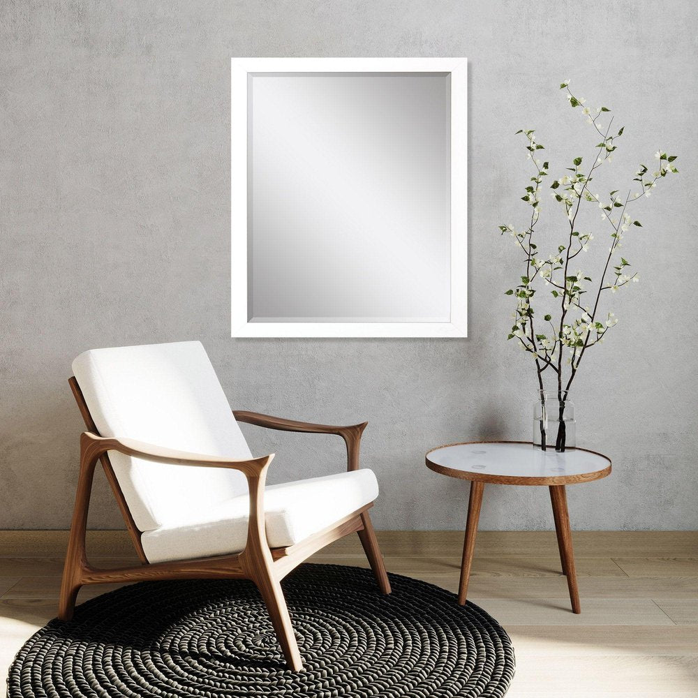 33" White Framed Accent Mirror — view 2