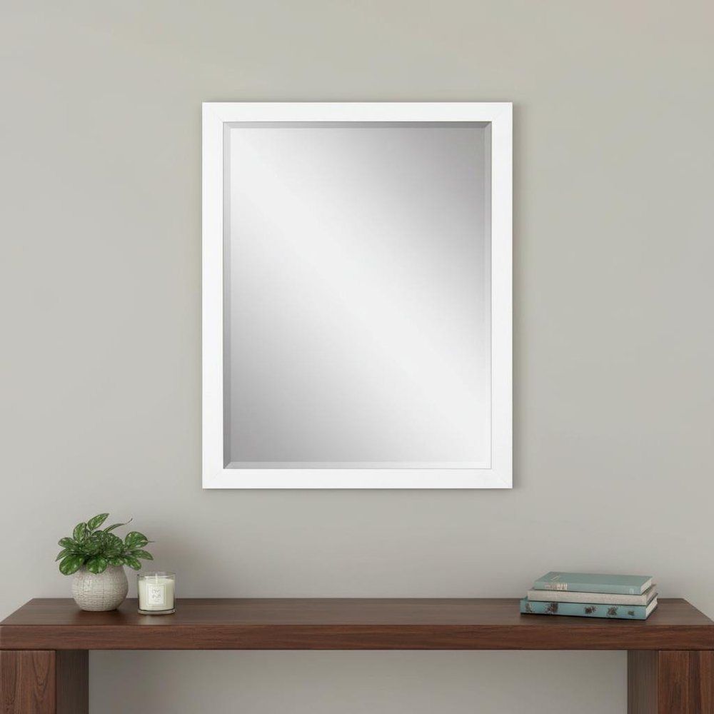 33" White Framed Accent Mirror — view 6