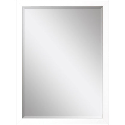 39" White Accent Mirror