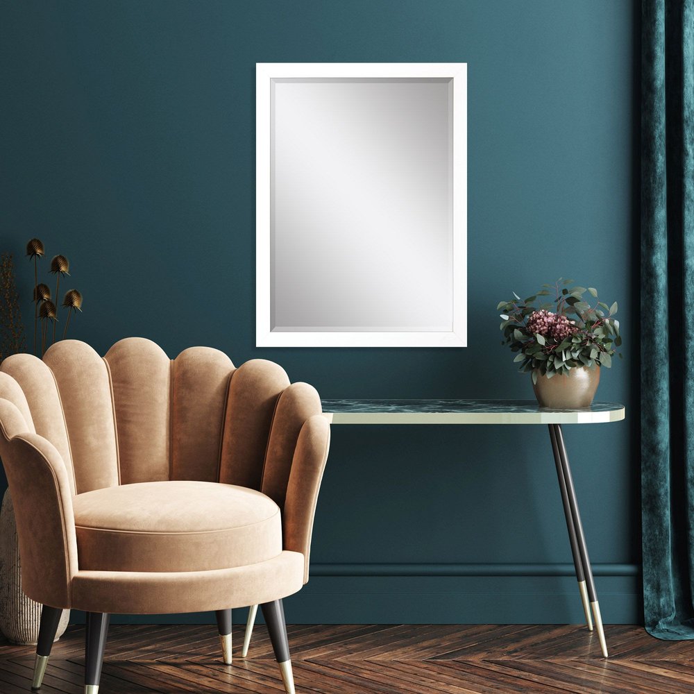 39" White Accent Mirror — view 2
