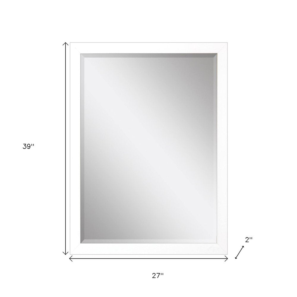 39" White Accent Mirror — view 6