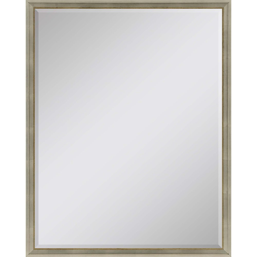 50" Silver Wood Accent Mirror