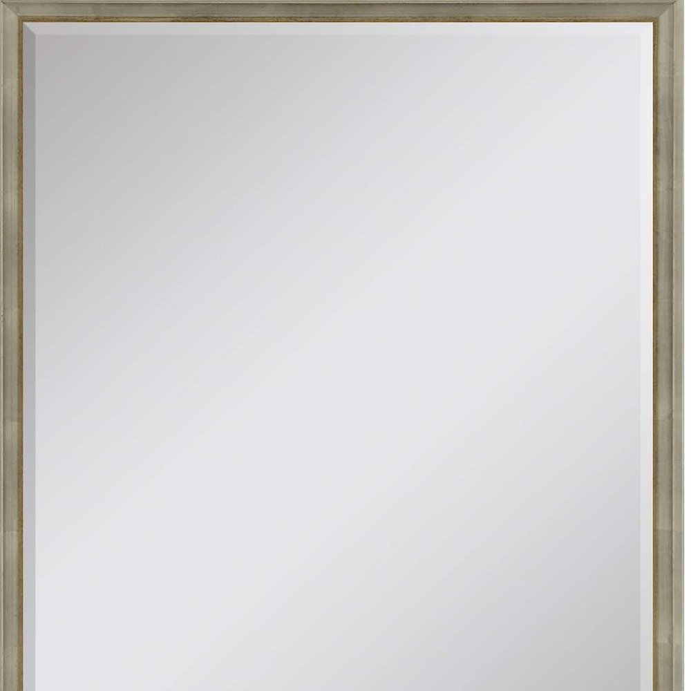 50" Silver Wood Accent Mirror — view 2