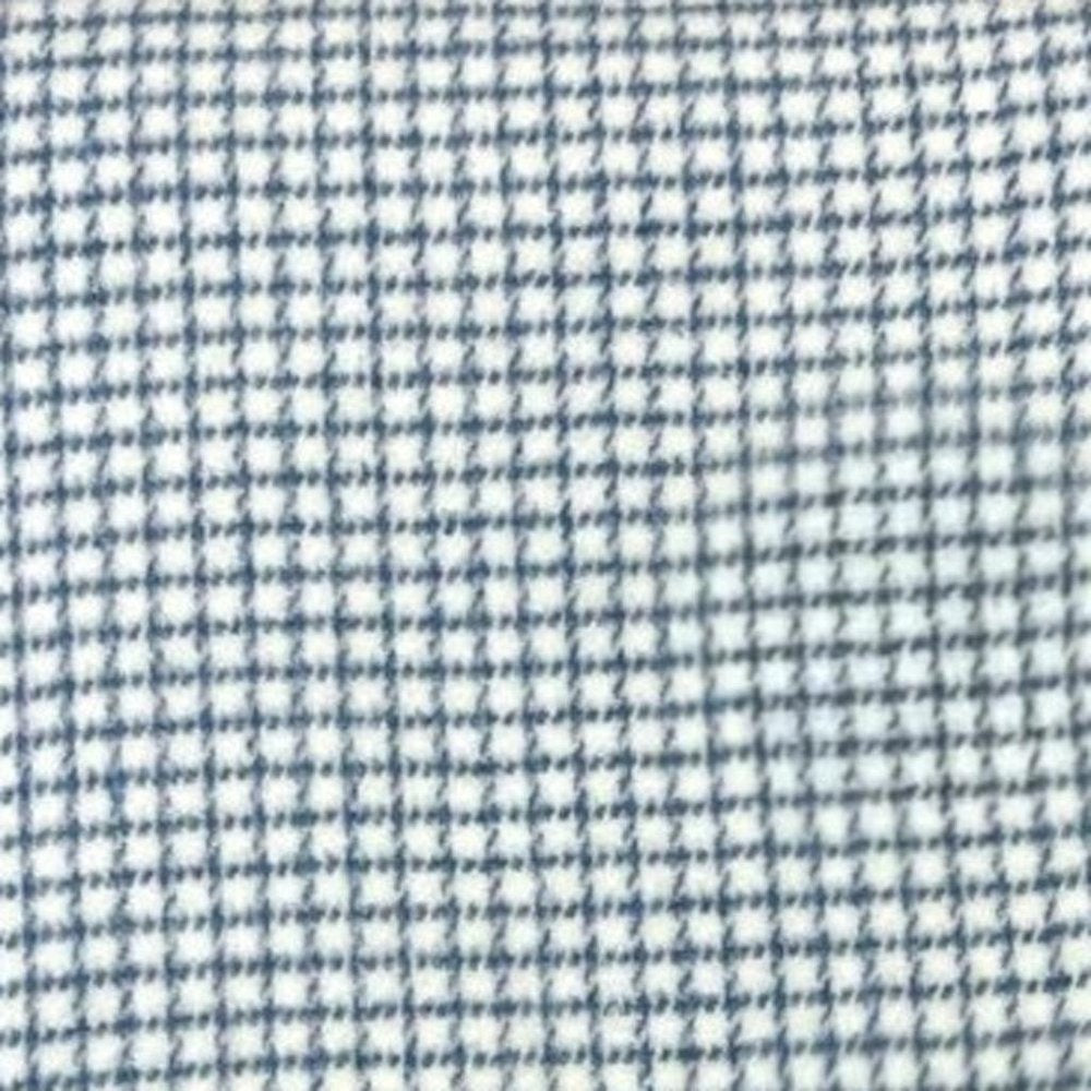 50" X 67" Cream And Denim Blue Cotton Blend Woven Plaid Throw Blanket with Fringe HomeRoots
