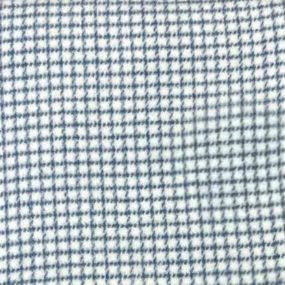 50" X 67" Cream And Denim Blue Cotton Blend Woven Plaid Throw Blanket with Fringe HomeRoots