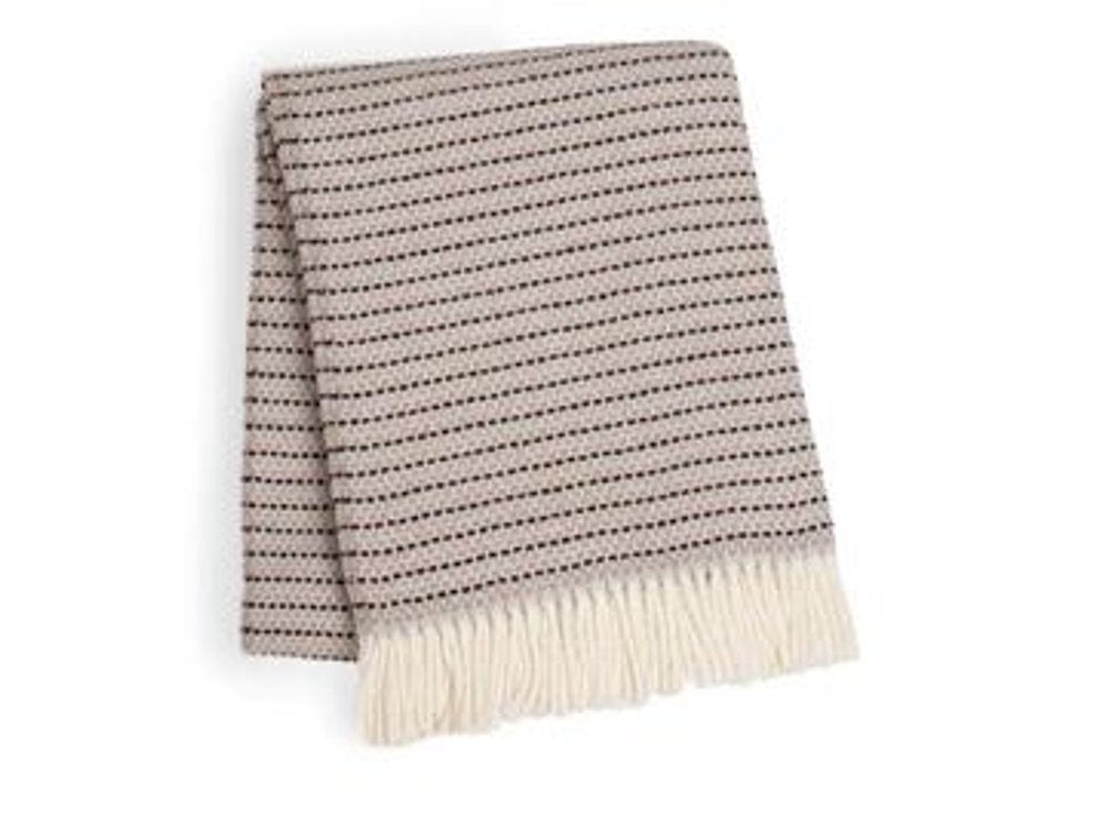 55" X 70" Dusty Rose Cotton Blend Woven Plush Throw Blanket with Fringe HomeRoots