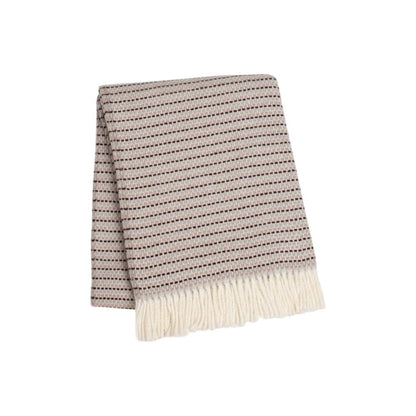55" X 70" Dusty Rose Cotton Blend Woven Plush Throw Blanket with Fringe HomeRoots