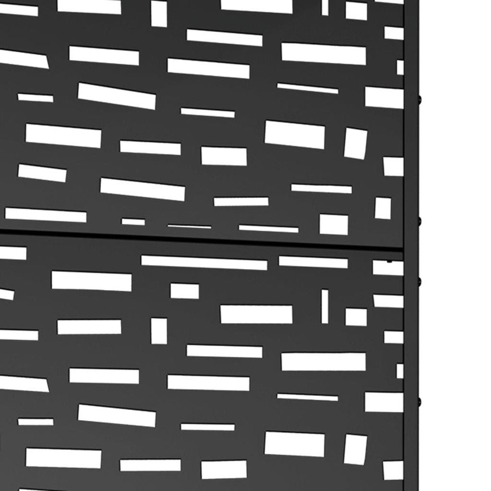72" X 35" Black Metal Rectangular Planter Box — view 3