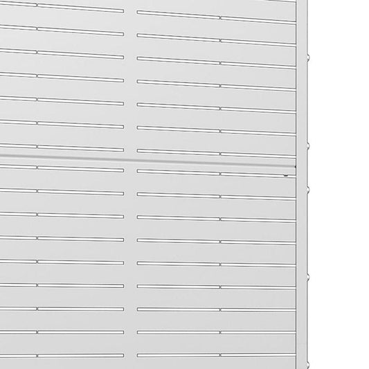 73" X 35" White Metal Rectangular Planter Box