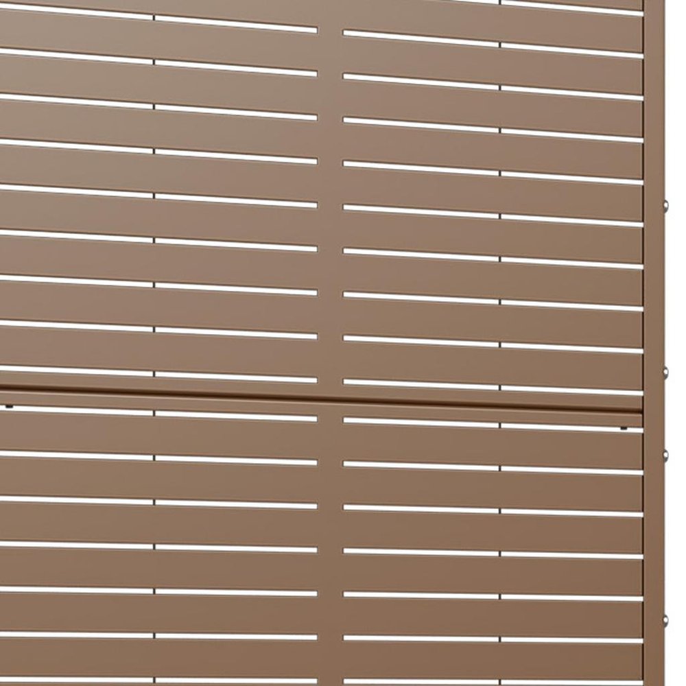 73" X 35" Brown Metal Rectangular Planter Box — view 2