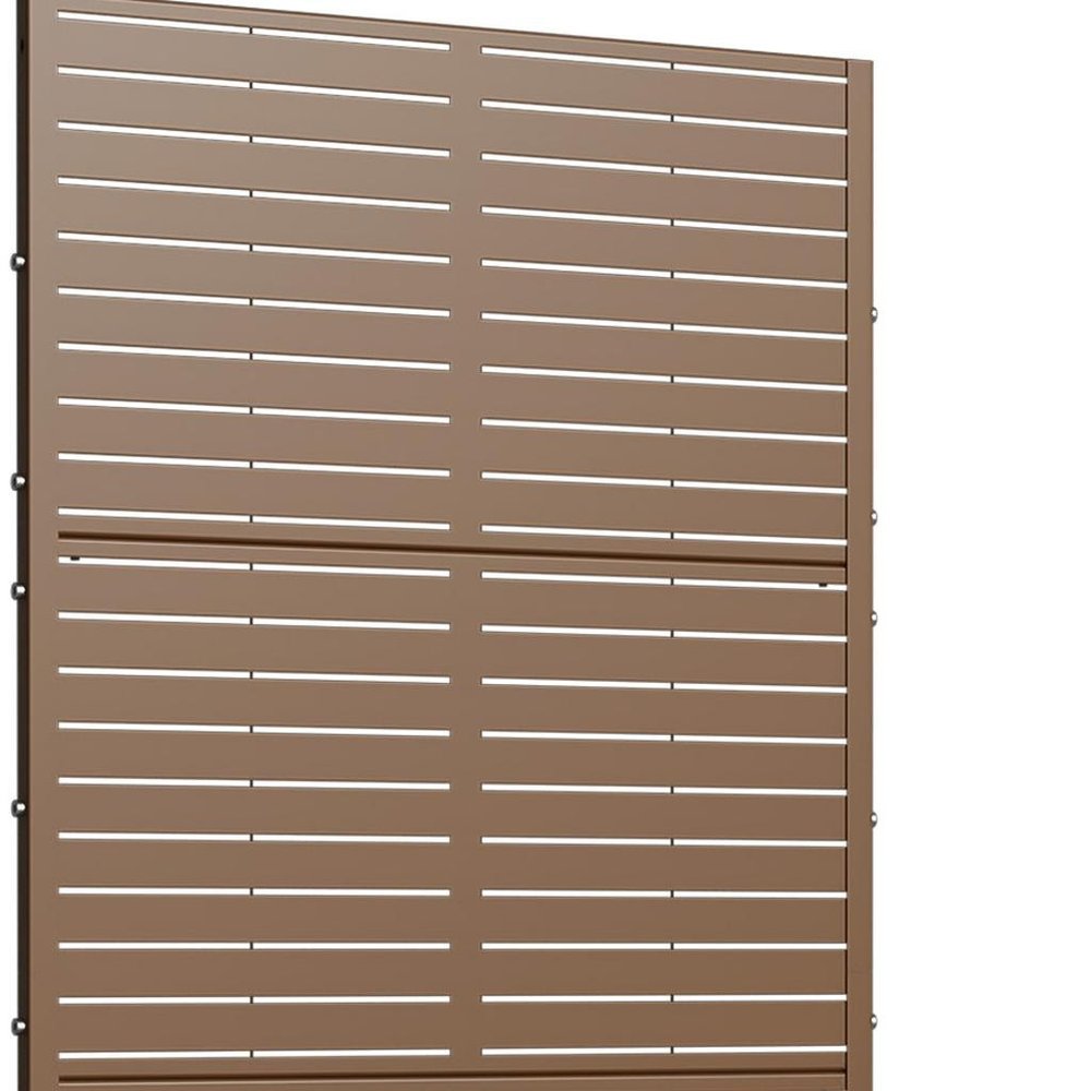 73" X 35" Brown Metal Rectangular Planter Box — view 3