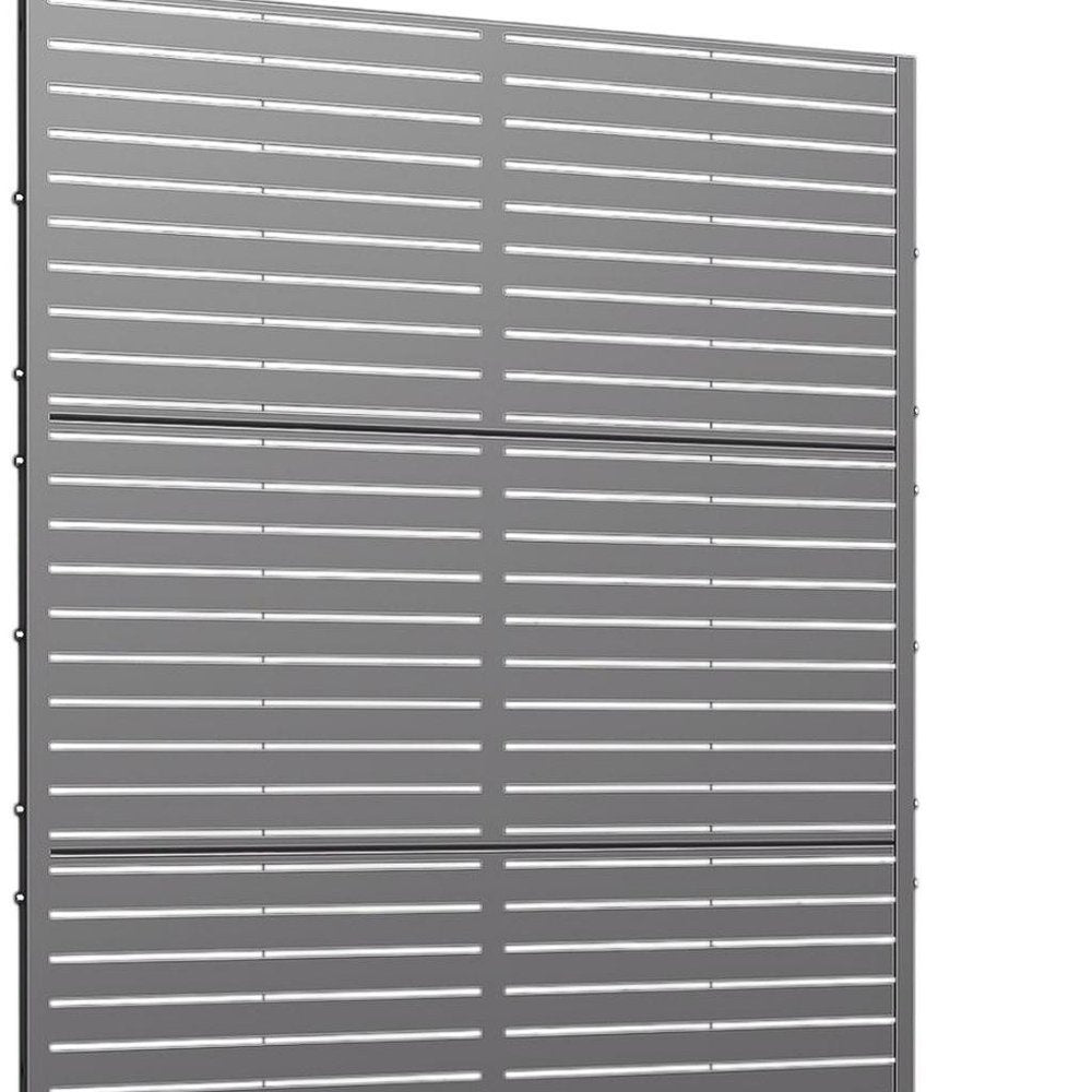 72" X 35" Gray Metal Rectangular Planter Box — view 4