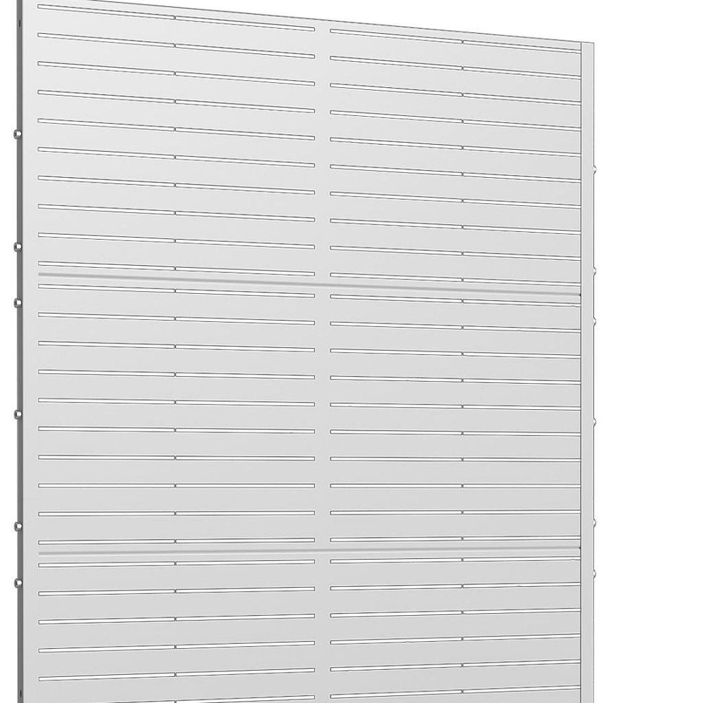 72" X 47" White Metal Rectangular Planter Box — view 3