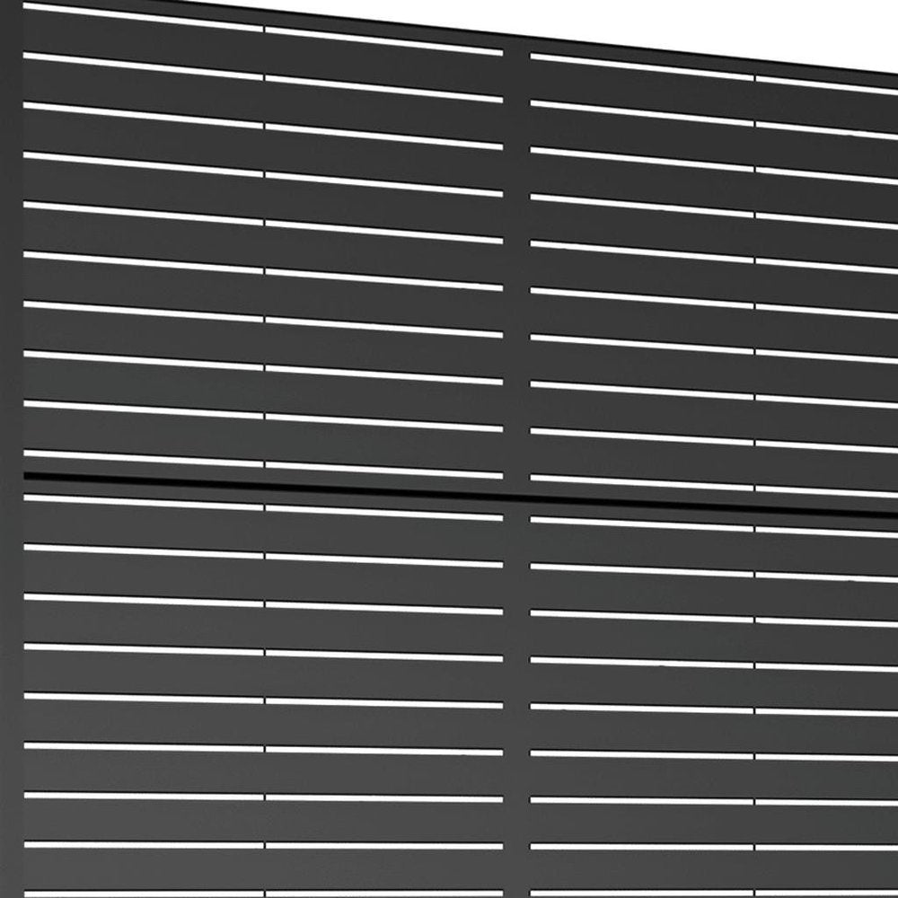72" X 35" Black Metal Rectangular Planter Box HomeRoots