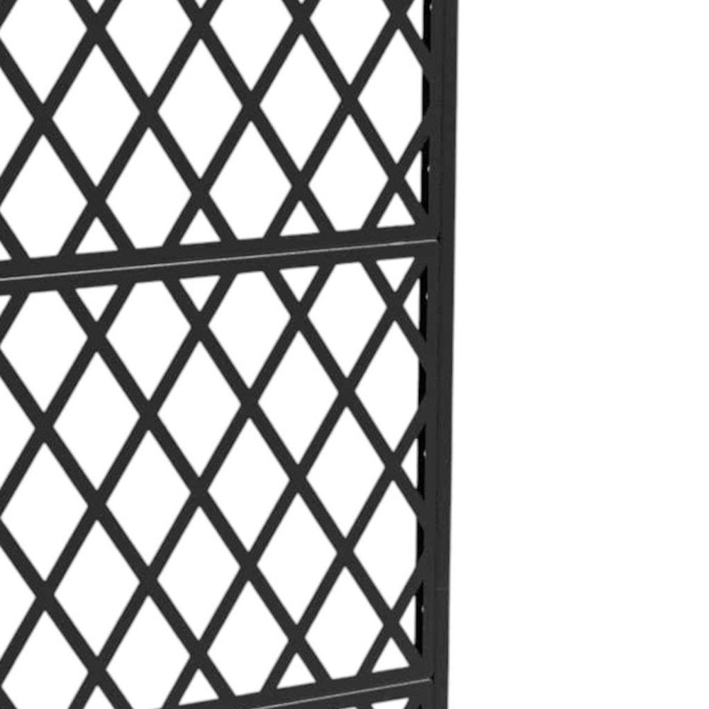 72" X 35" Black Metal Rectangular Planter Box — view 4