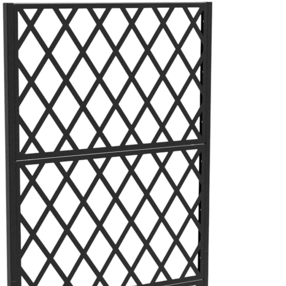 72" X 35" Black Metal Rectangular Planter Box — view 5