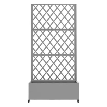 72" X 35" Gray Metal Rectangular Planter Box HomeRoots