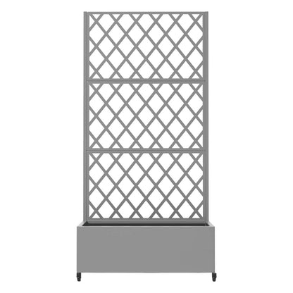 72" X 35" Gray Metal Rectangular Planter Box HomeRoots