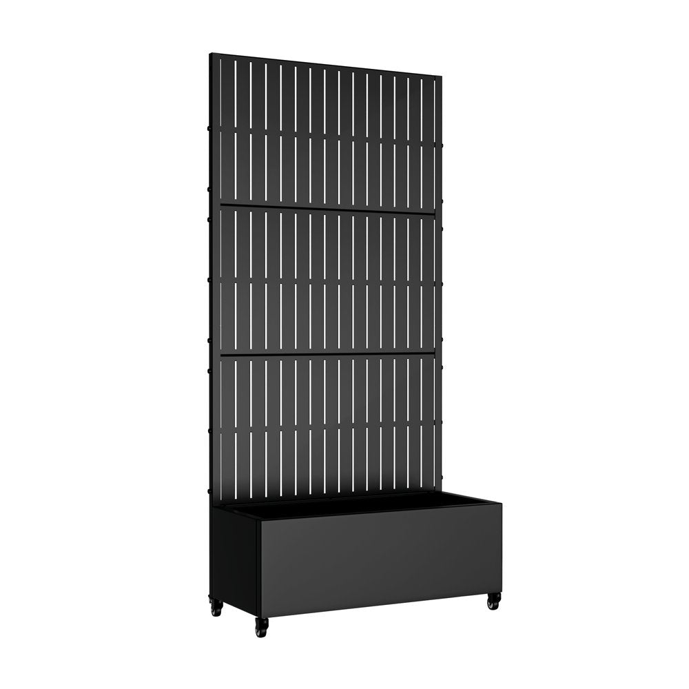 72" X 35" Black Metal Rectangular Planter Box HomeRoots