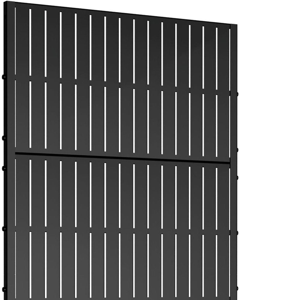 72" X 35" Black Metal Rectangular Planter Box — view 5