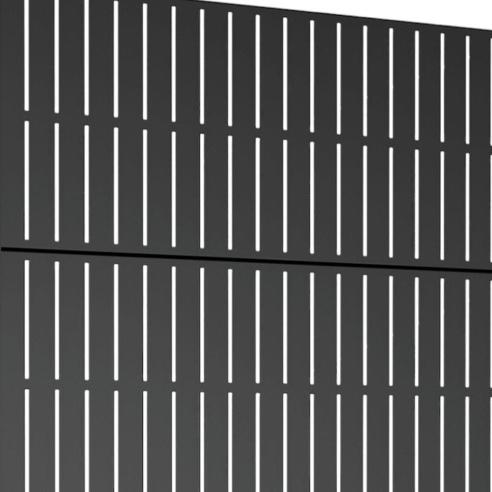 72" X 47" Black Metal Rectangular Planter Box — view 3