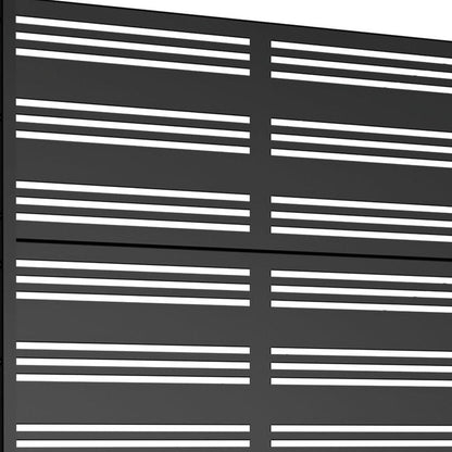 72" X 47" Black Metal Rectangular Planter Box HomeRoots