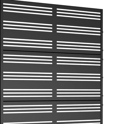 72" X 47" Black Metal Rectangular Planter Box HomeRoots