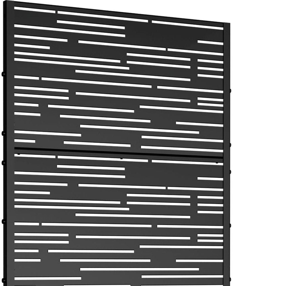 72" X 35" Black Metal Rectangular Planter Box — view 4