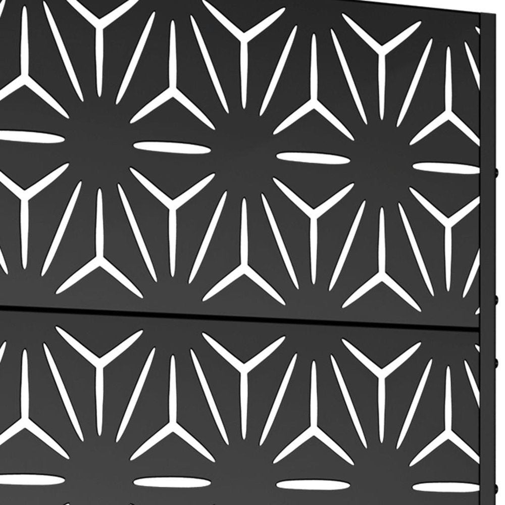 72" X 35" Black Metal Rectangular Planter Box — view 3