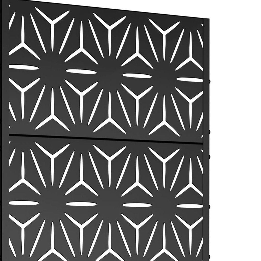 72" X 35" Black Metal Rectangular Planter Box HomeRoots