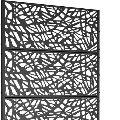 72" X 47" Black Metal Rectangular Planter Box HomeRoots