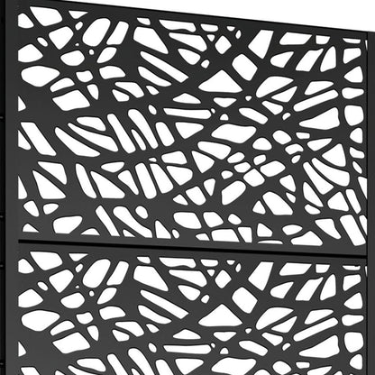 72" X 35" Black Metal Rectangular Planter Box HomeRoots