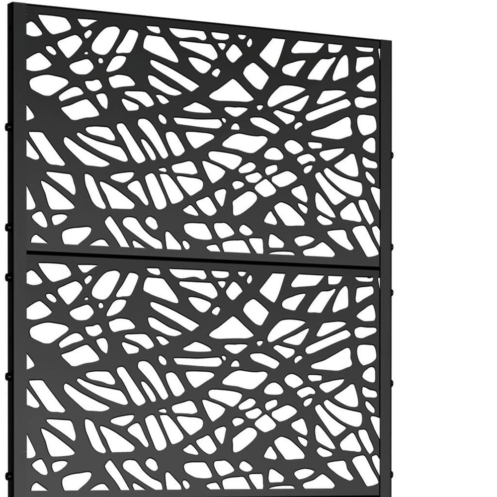 72" X 35" Black Metal Rectangular Planter Box — view 3