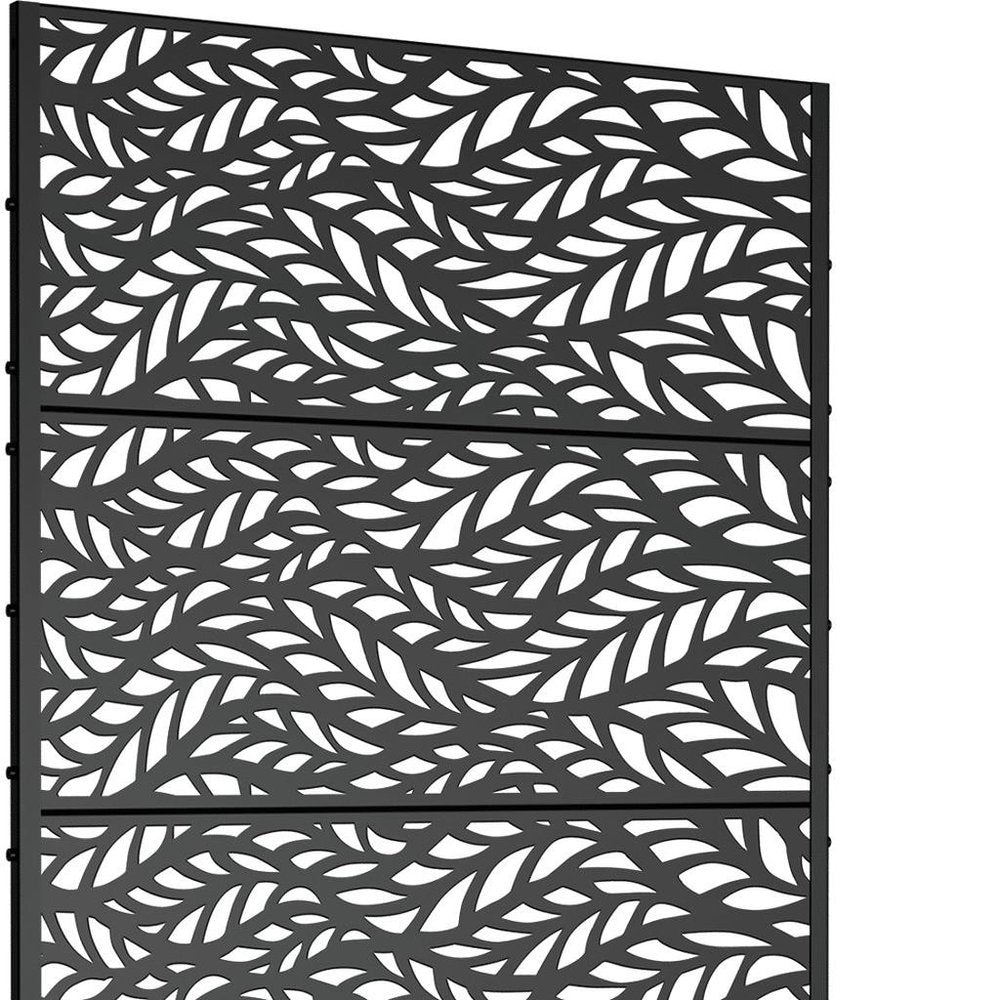 72" X 47" Black Metal Rectangular Planter Box HomeRoots