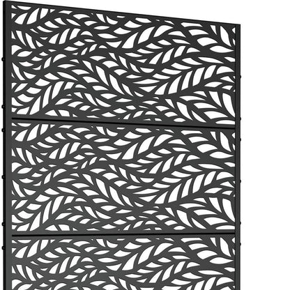 72" X 47" Black Metal Rectangular Planter Box HomeRoots
