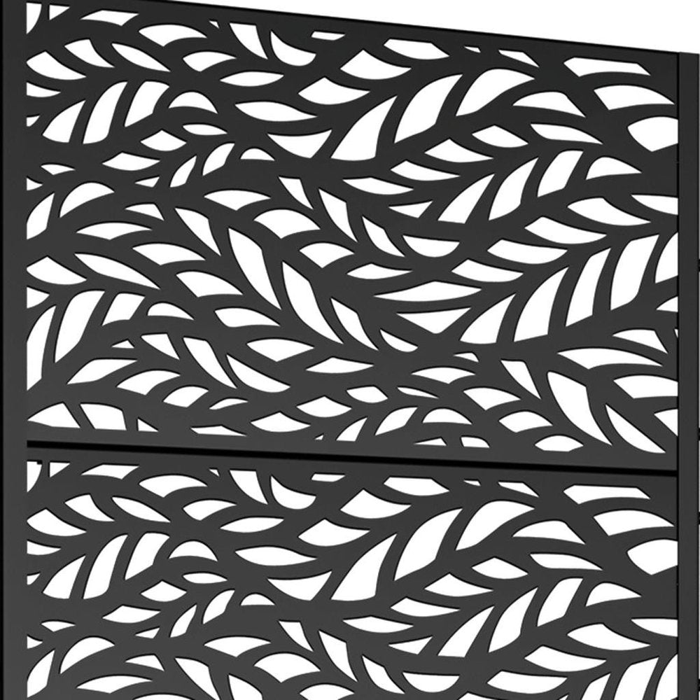 72" X 35" Black Metal Rectangular Planter Box HomeRoots